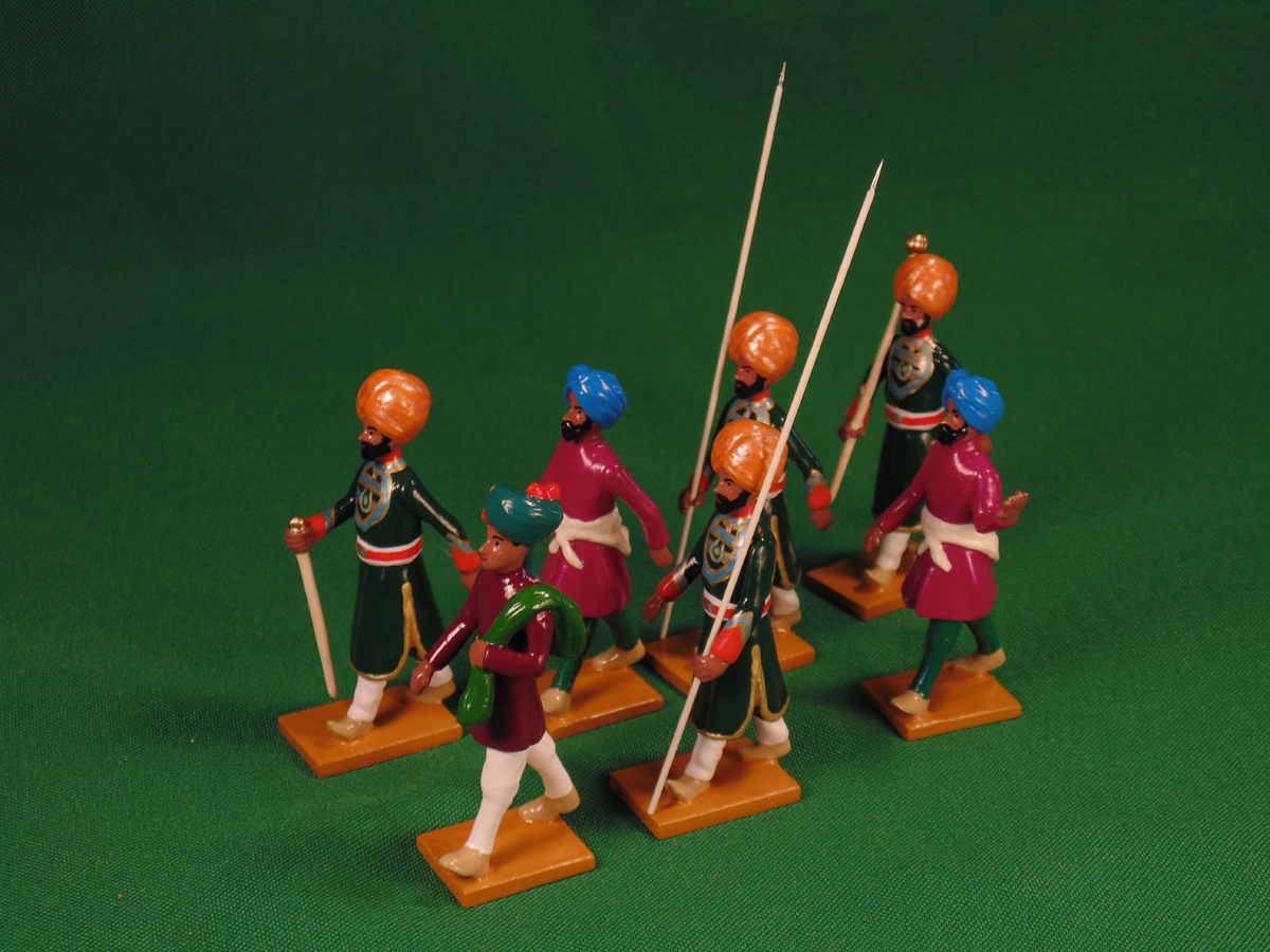Beau Geste Set 557 - Macebearers, Spearbearers and Guards from Bansda, Group right, Delhi Durbar, 19