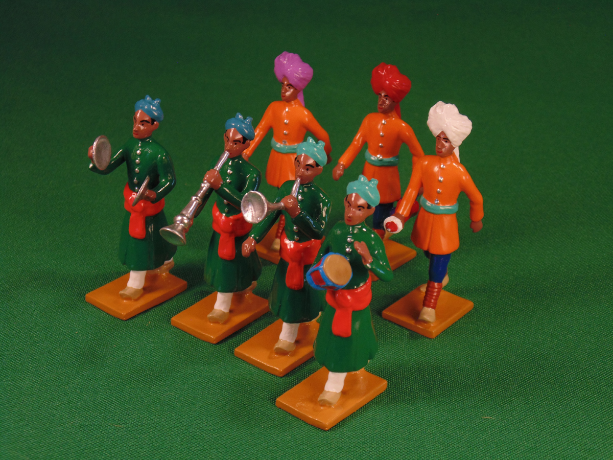 Beau Geste Set 558 - Musicians and Orderlies from Bansda, Delhi Durbar, 1903