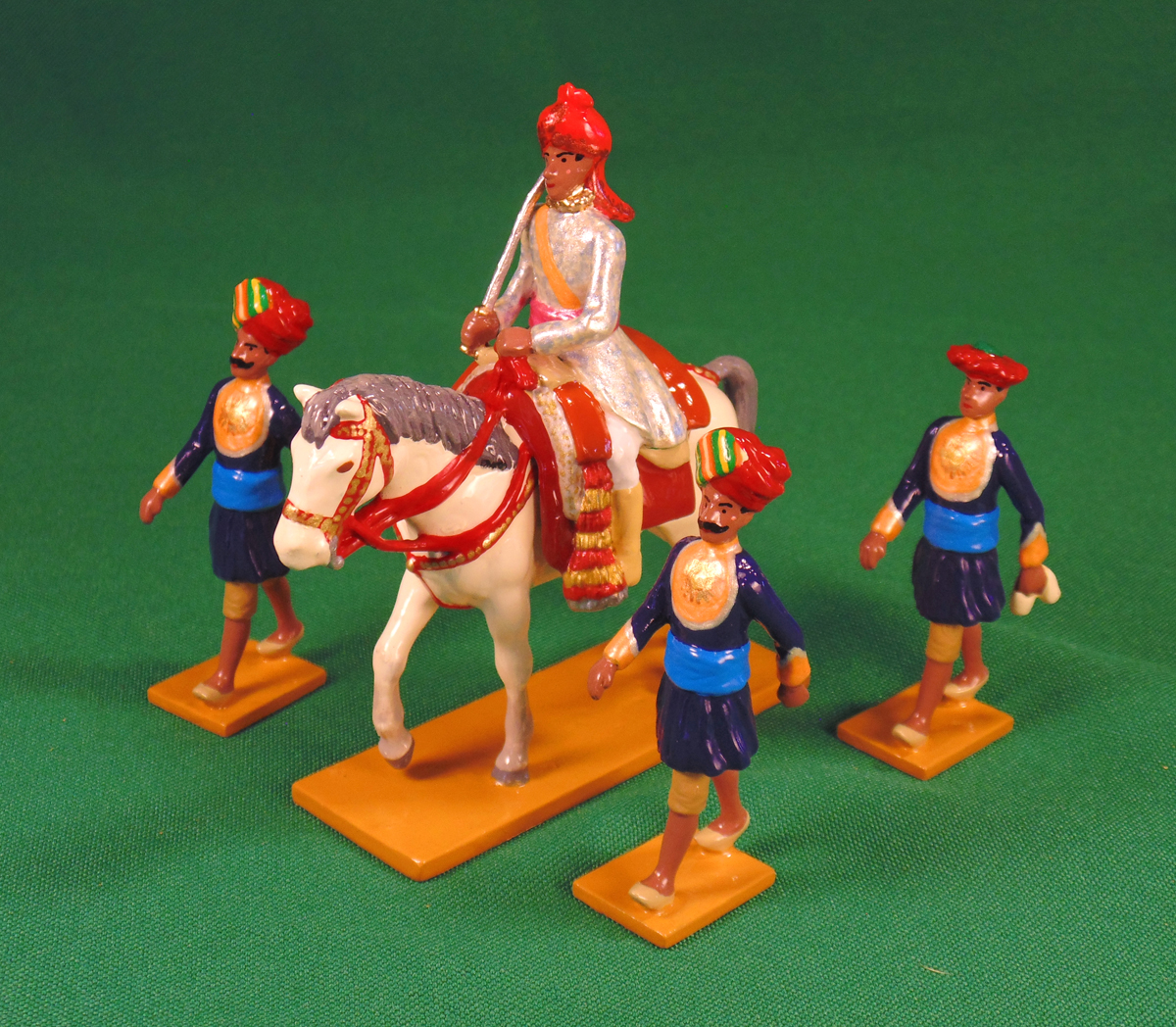 Beau Geste Set 559 - Mounted High Officer with Escort Guards from Indore, Delhi Durbar, 1903