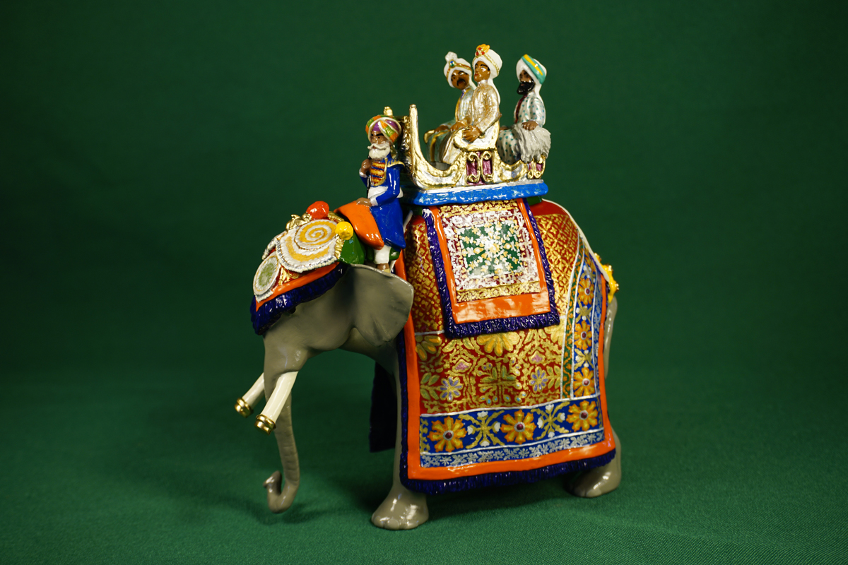 Beau Geste Set 555 - State Elephant of Bansda, Delhi Durbar, 1903.
